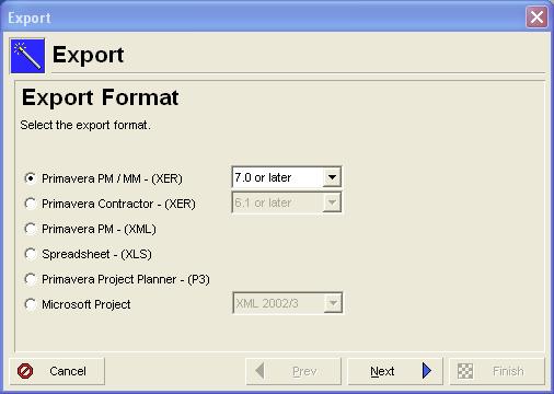 Assistente de Export Estruturas
