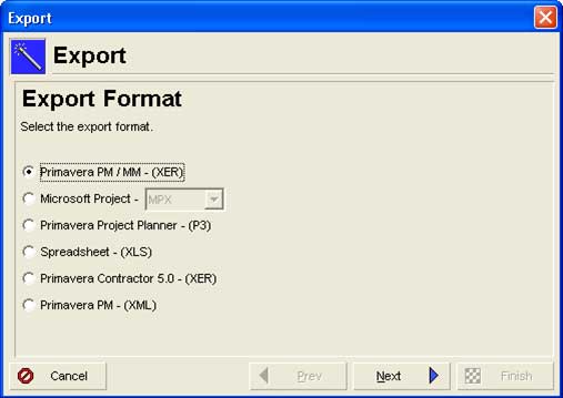 Assistente de Export Estruturas