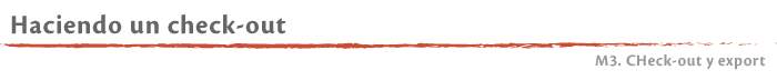 Haciendo un Check-out